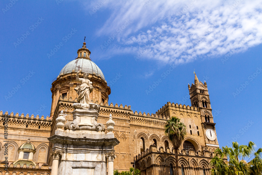 Palermo Cathedral in Sicily, southern Italy