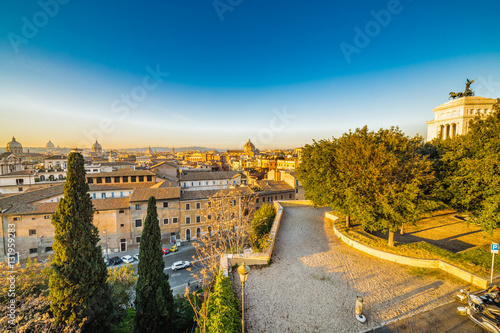 Panoramic view of Rome, Italy