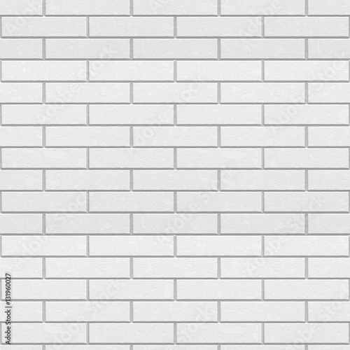 White brick seamless wall background