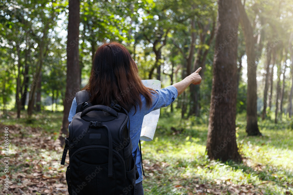 The tourist Cute girl at the forest The tourist Cute girl at the forest