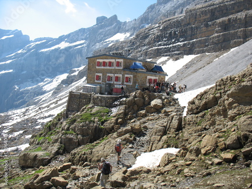 Bilde på lerret refuge en montagne