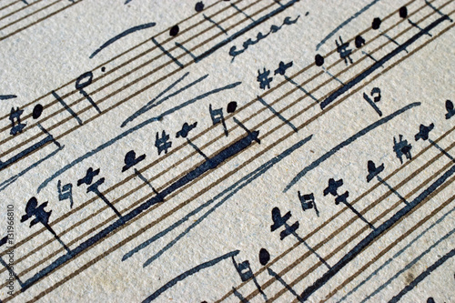 Foto Notenhandschrift