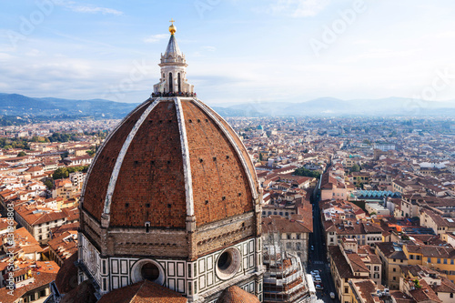 view of Duomo and Florence city from Campanile