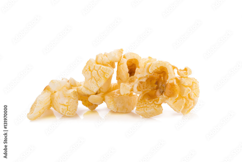 Popcorn isolated on white background Popcorn isolated on white background