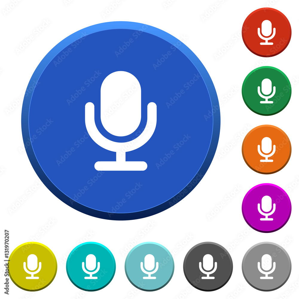 Microphone beveled buttons Microphone beveled buttons