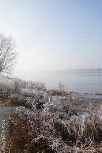 Winterlandschaft am See 