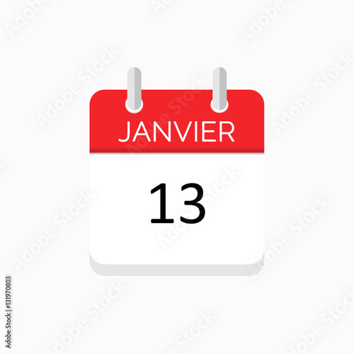 icone rouge a spirale calendrier