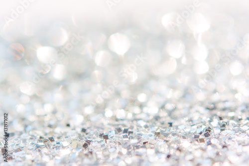 Abstract glitter silver background