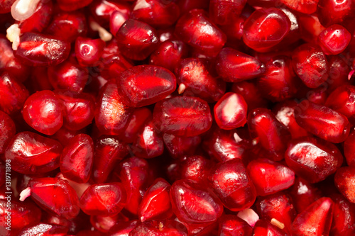 Pomegranate as a background. macro