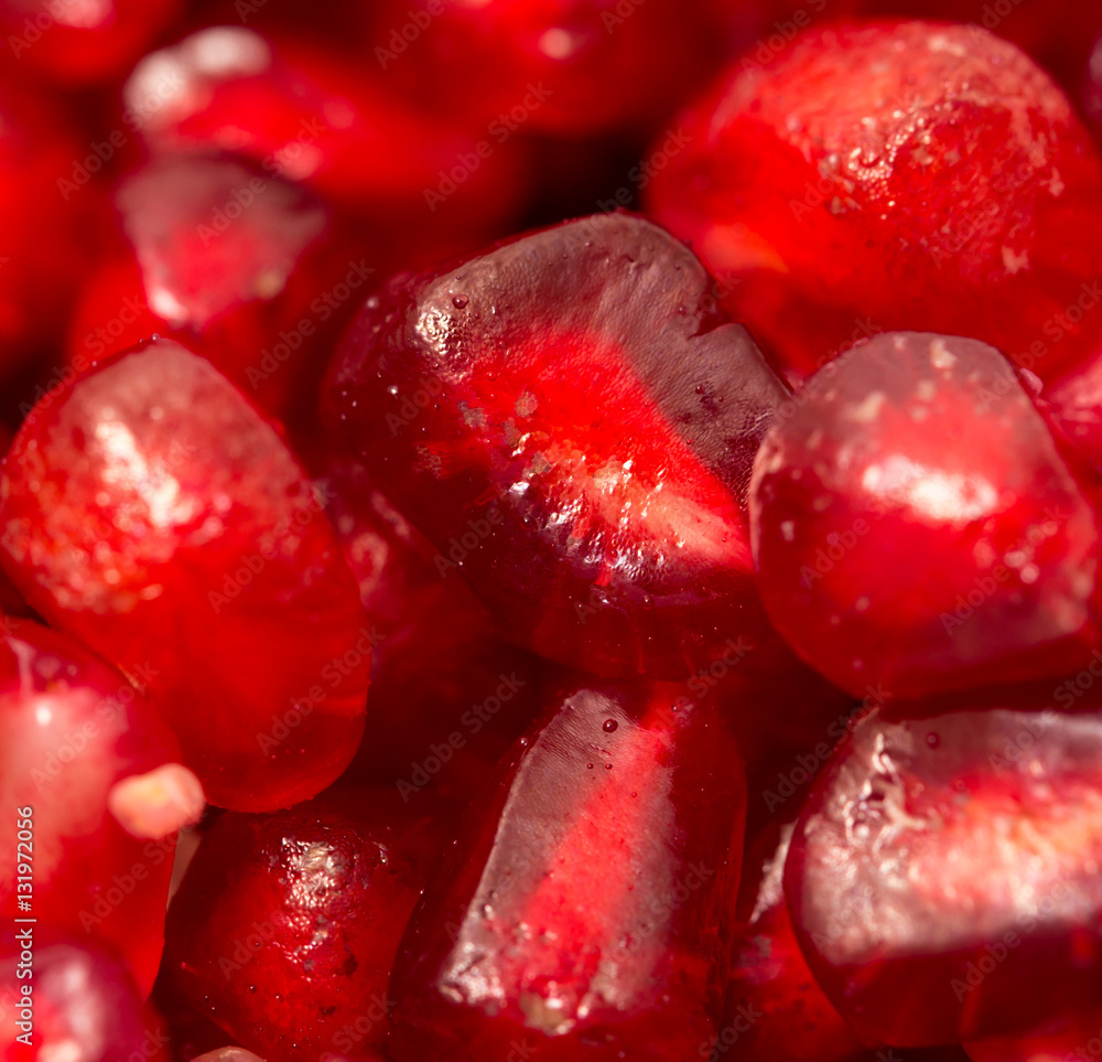 Pomegranate as a background. macro Pomegranate as a background. macro