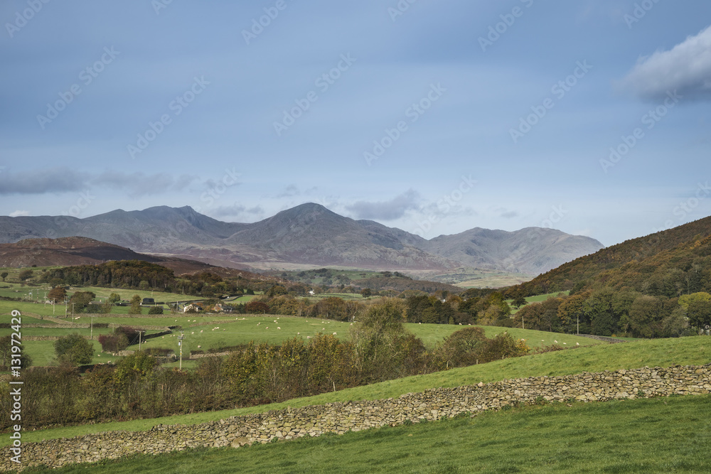 Stunning Autumn Fall landscape image of wide countryside in Lake Stunning Autumn Fall landscape image of wide countryside in Lake