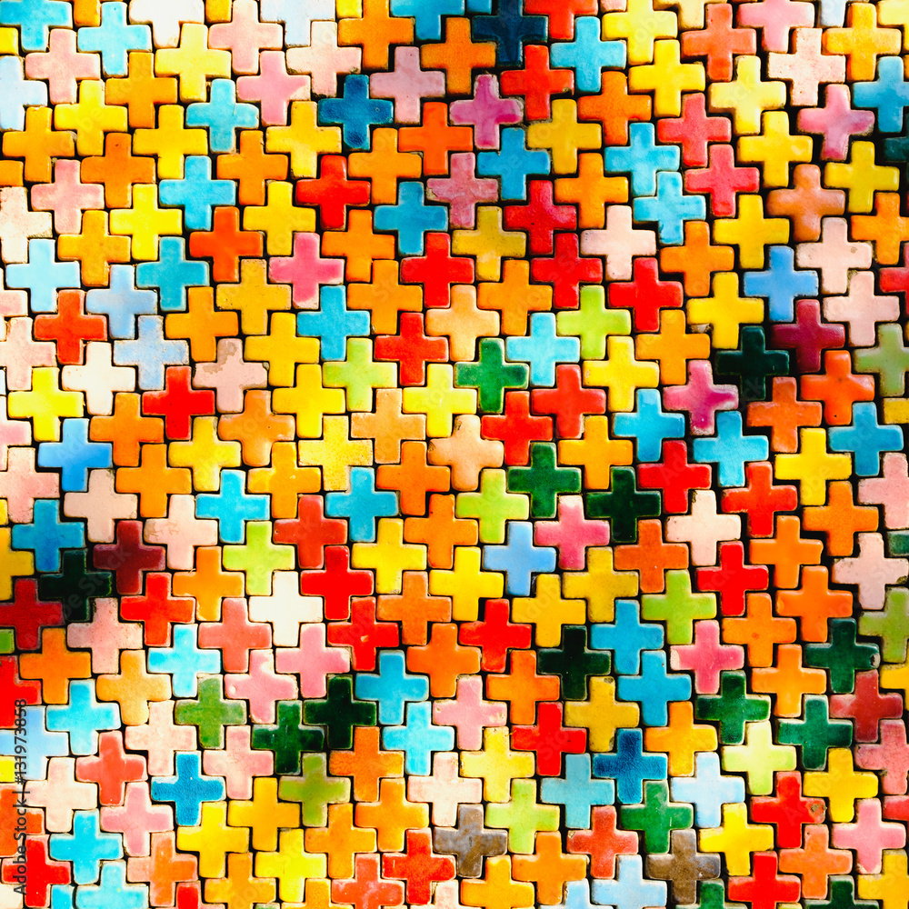 abstract rainbow colourful brick wall in a background image abstract rainbow colourful brick wall in a background image