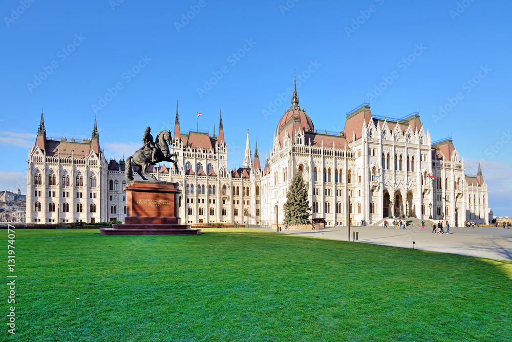 Hungarian Parliament, Budapest, Hungary