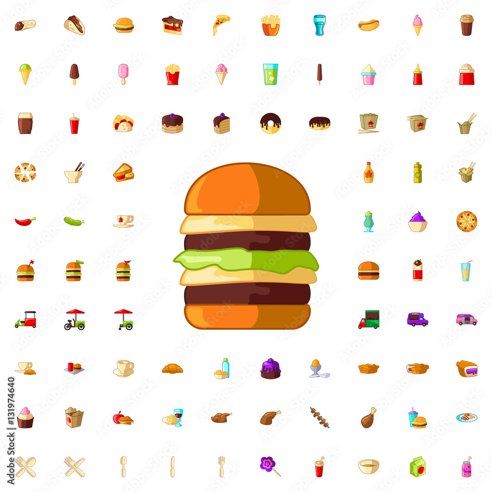 double burger icon illustration double burger icon illustration