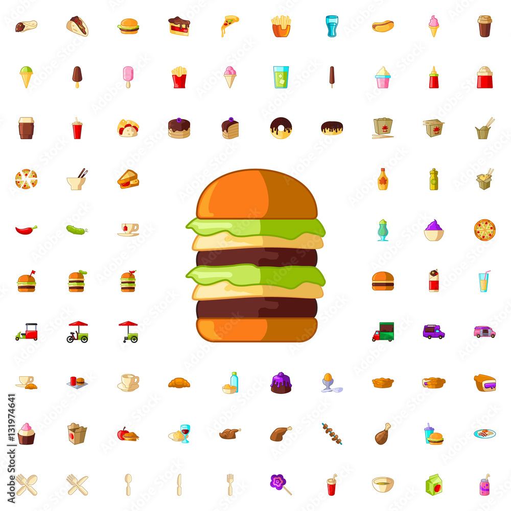 cheeseburger icon illustration
