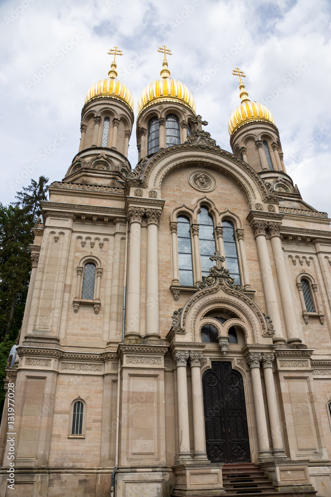 Russisch-Orthodoxe Kirche auf dem Neroberg in Wiesbaden, Hessen