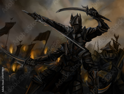 Εκτύπωση καμβά The dark Lord.