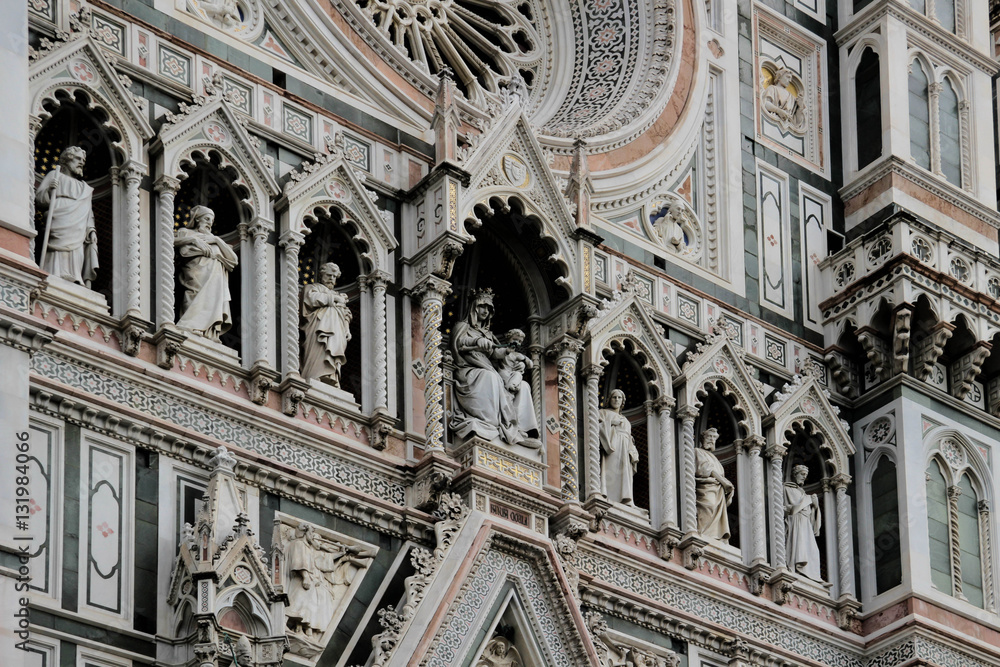 Cathedral Dome in Florence, Italy, in a Spring Day