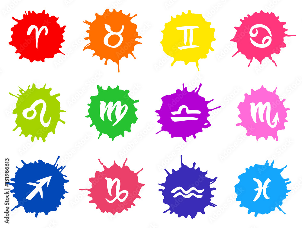 Zodiac signs set
