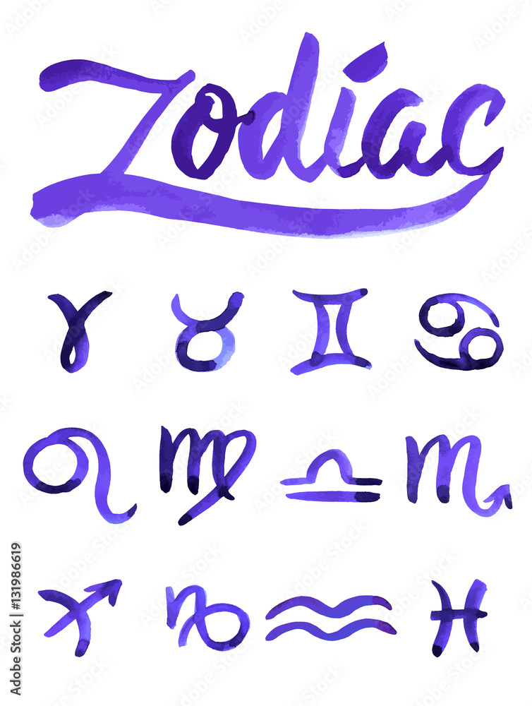 Zodiac signs set