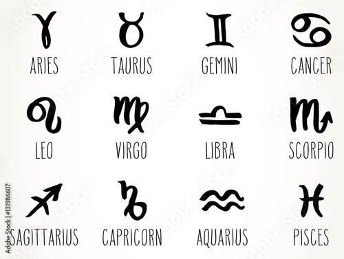Zodiac signs set