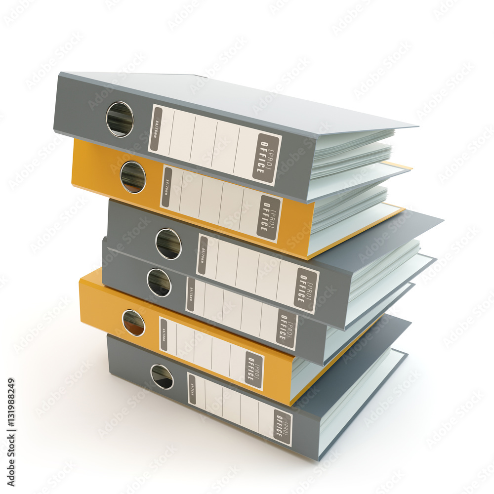 Ring binders full with office documents v2 Ring binders full with office documents v2