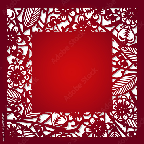 Laser cut vector template