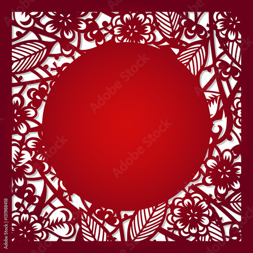 Laser cut vector template