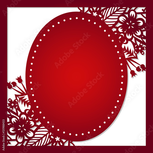 Laser cut vector template