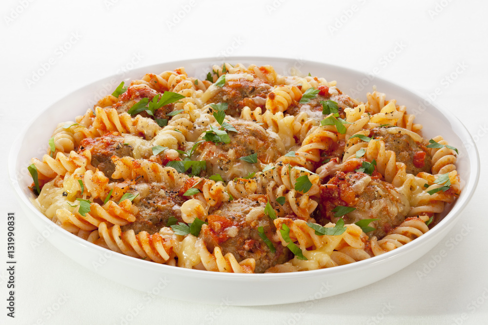 Pasta Bake With Meatballs Pasta Bake With Meatballs