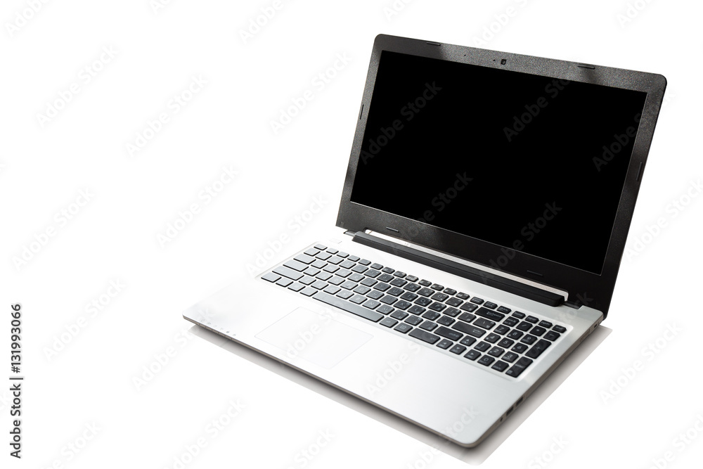 Computer (Laptop) on white background Computer (Laptop) on white background