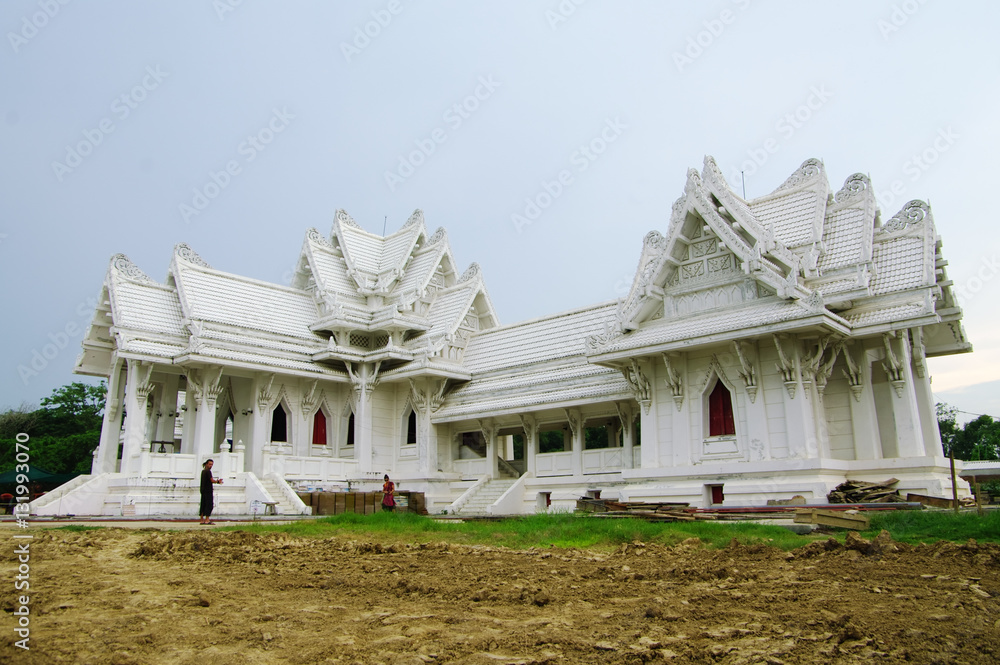 Obraz premium Buddhist temple in Lumbini, Nepal, near the indian borderr