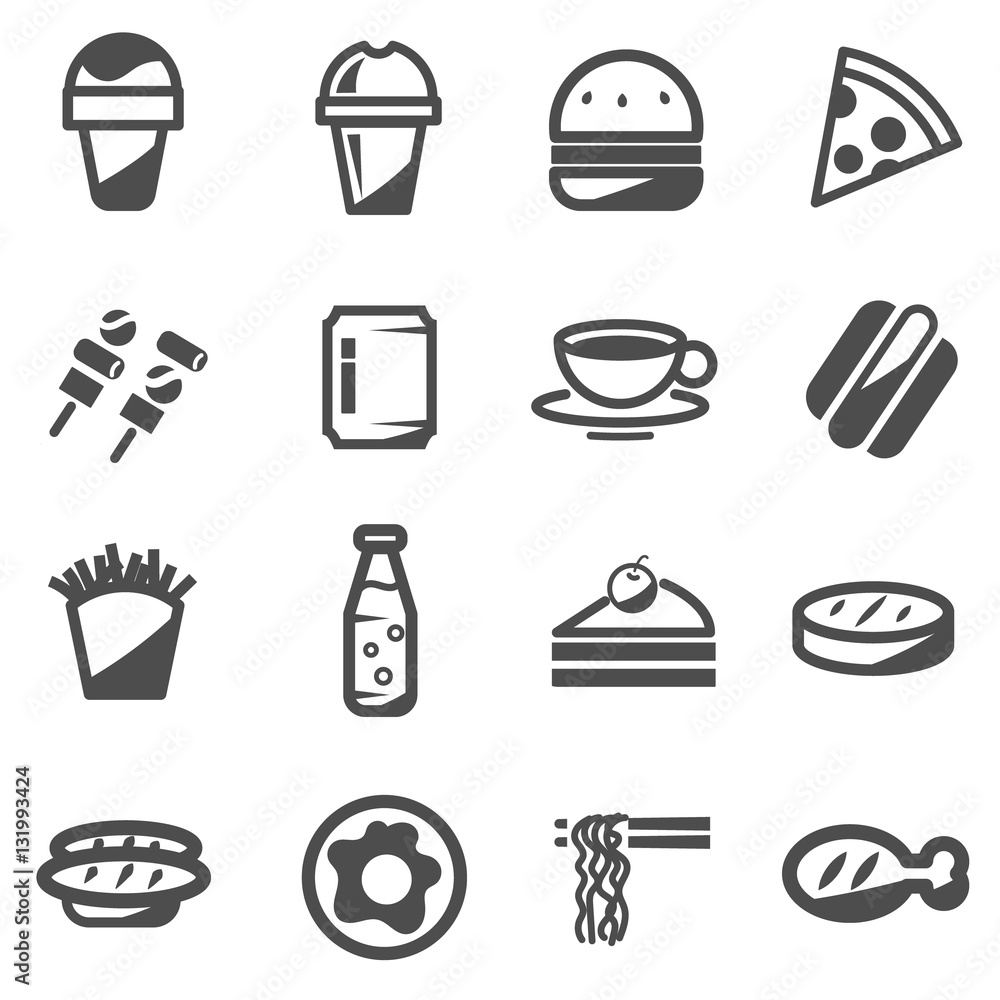 fast food take away delivery food vector icon fast food take away delivery food vector icon