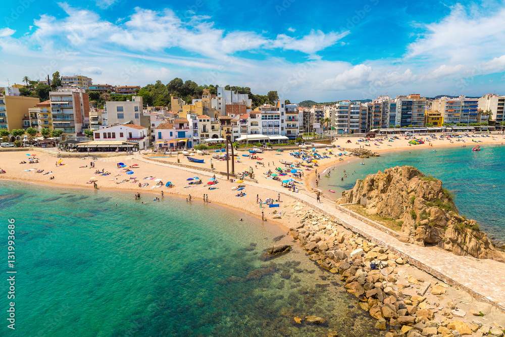 Beach in Blanes in Costa Brava