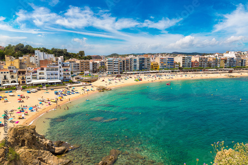 Beach in Blanes in Costa Brava