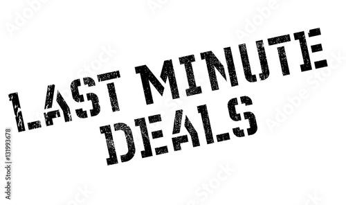 Last Minute Deals stamp. Grunge design with dust scratches. Effects can be easily removed for a clean, crisp look. Color is easily changed.