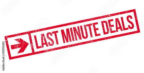 Last Minute Deals stamp. Grunge design with dust scratches. Effects can be easily removed for a clean, crisp look. Color is easily changed.