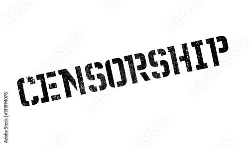 Censorship rubber stamp. Grunge design with dust scratches. Effects can be easily removed for a clean, crisp look. Color is easily changed.