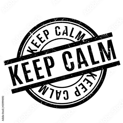 Keep Calm rubber stamp