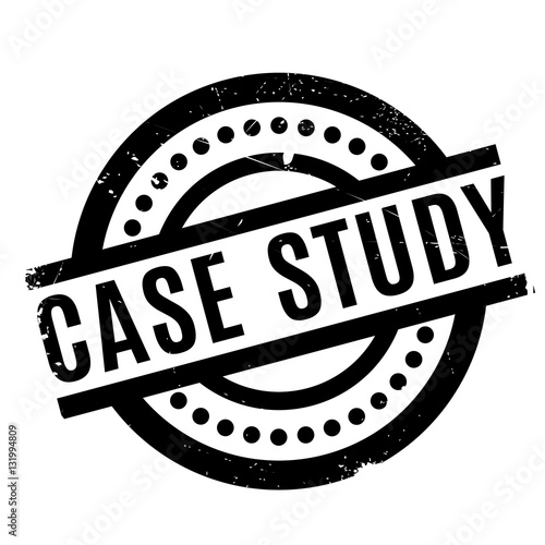 Case Study rubber stamp. Grunge design with dust scratches. Effects can be easily removed for a clean, crisp look. Color is easily changed.