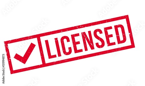 Licensed rubber stamp