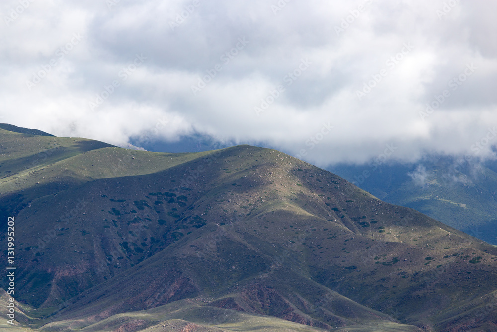 beautiful mountains in Kyrgyzstan