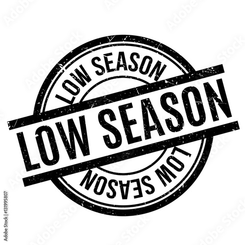 Low Season rubber stamp