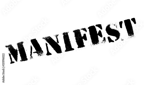 Manifest rubber stamp