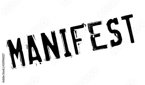 Manifest rubber stamp