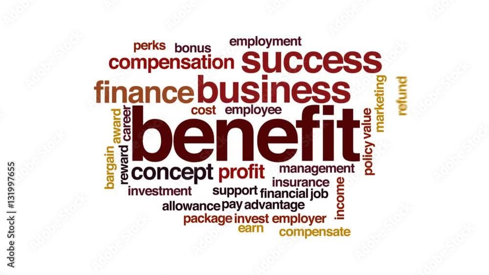 Benefit animated word cloud. Benefit animated word cloud.