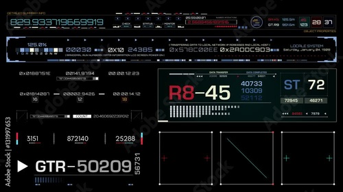 HUD Interactions of Time Code Interface animations