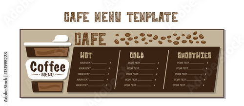 menu cafe template drawing graphic  design objects