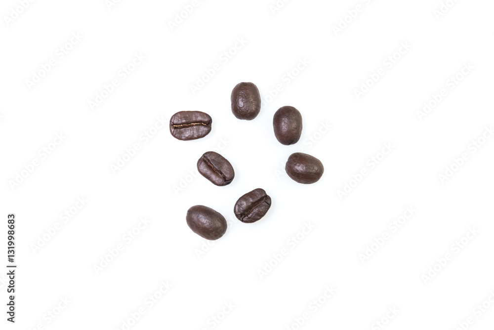 Coffee beans. Isolated on white background Coffee beans. Isolated on white background
