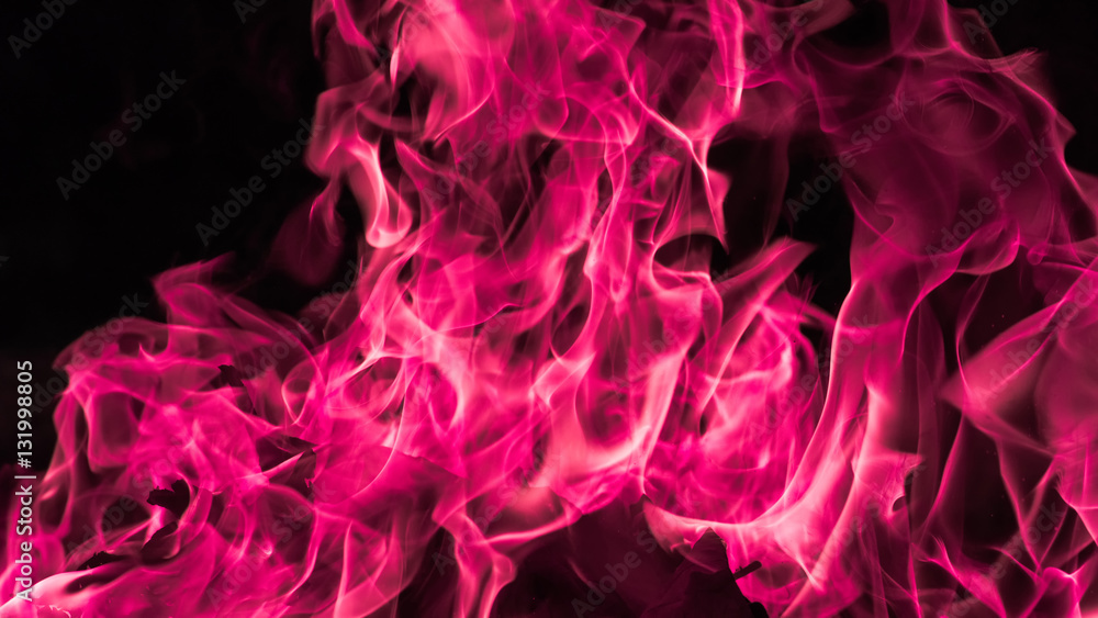 Blazing fire flame background, Pink fire background